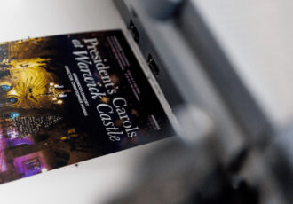 Warwick Castle's Christmas carols will be featured in a captivating printed newsletter, harnessing the power of print marketing.