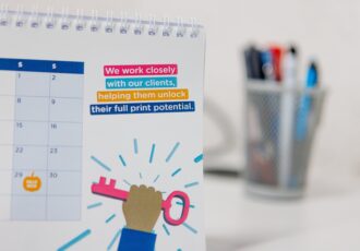 A professionally finished calendar that gives customers a clear idea of what to expect from a highly rated print management service